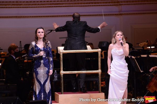 Samantha Barks and Kristen Bell Photo