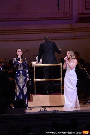 Samantha Barks and Kristen Bell Photo