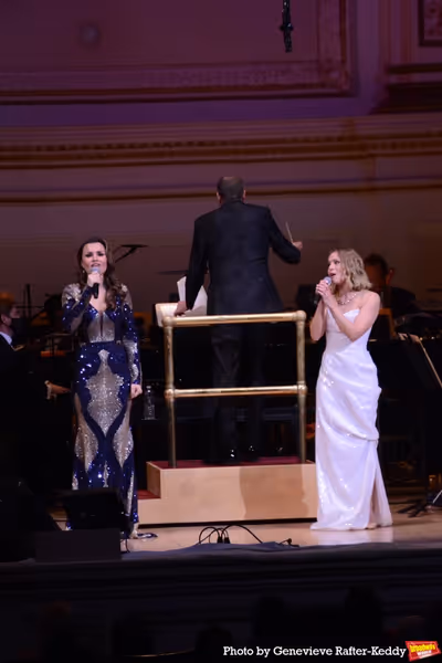 Samantha Barks and Kristen Bell Photo