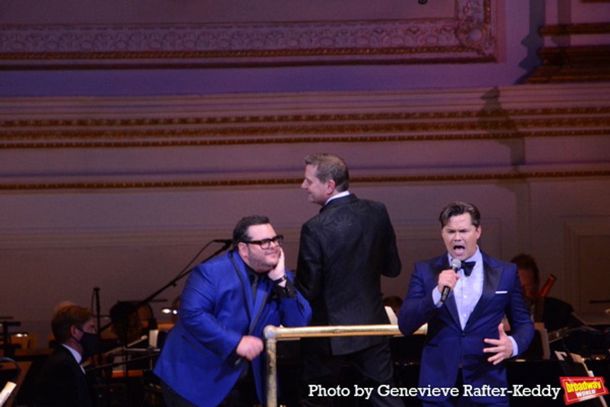 Josh Gad and Andrew Rannells at 