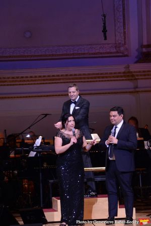 Kristen Anderson Lopez, Steven Reineke and Bobby Lopez Photo