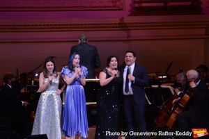 Anne Lopez, Katherine Lopez, Kristen Anderson Lopez and Bobby Lopez Photo