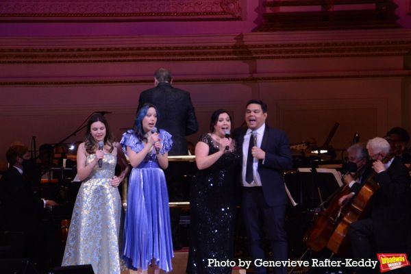 Anne Lopez, Katherine Lopez, Kristen Anderson Lopez and Bobby Lopez Photo