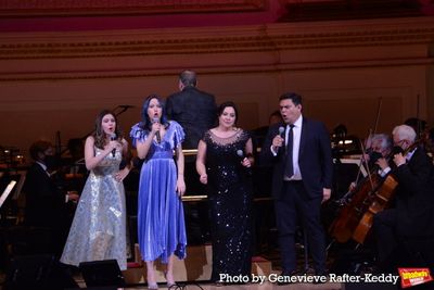 Anne Lopez, Katherine Lopez, Kristen Anderson Lopez and Bobby Lopez Photo