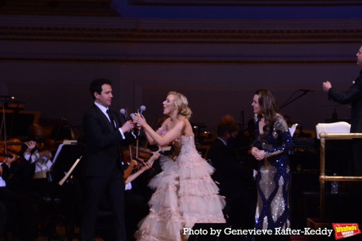 Santino Fontana, Betsy Wolfe and Samantha Barks at 