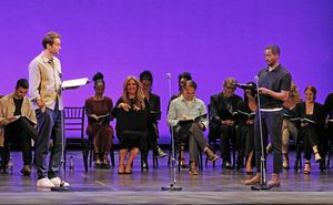 Oliver Chris and Aki Omoshaybi @ BroadwayWorld Oliver Chris and Aki Omoshaybi Photo