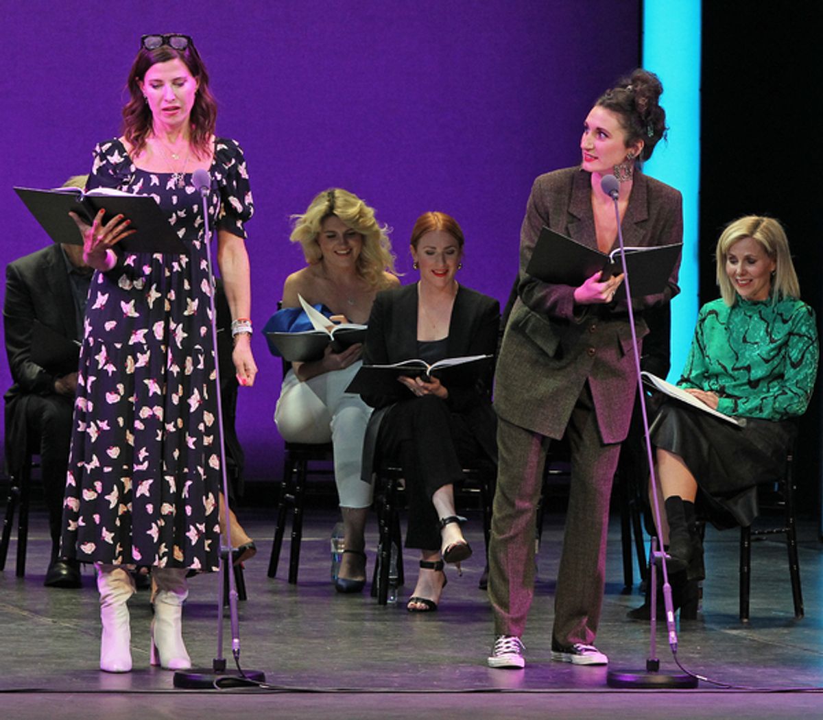 Ronni Ancona and Bessie Carter   at 