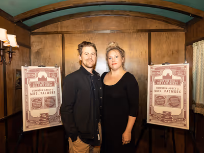 Alex Moffat and Caroline Rau Photo