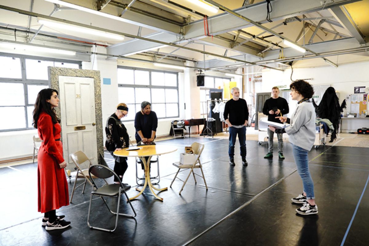 The Cast of MAGGIE MAY at 