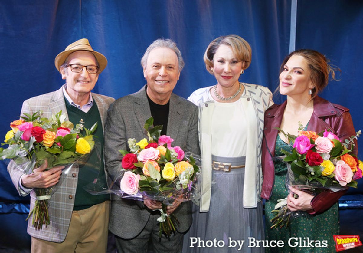 David Paymer, Billy Crystal, Randy Graff and Shoshana Bean  at 