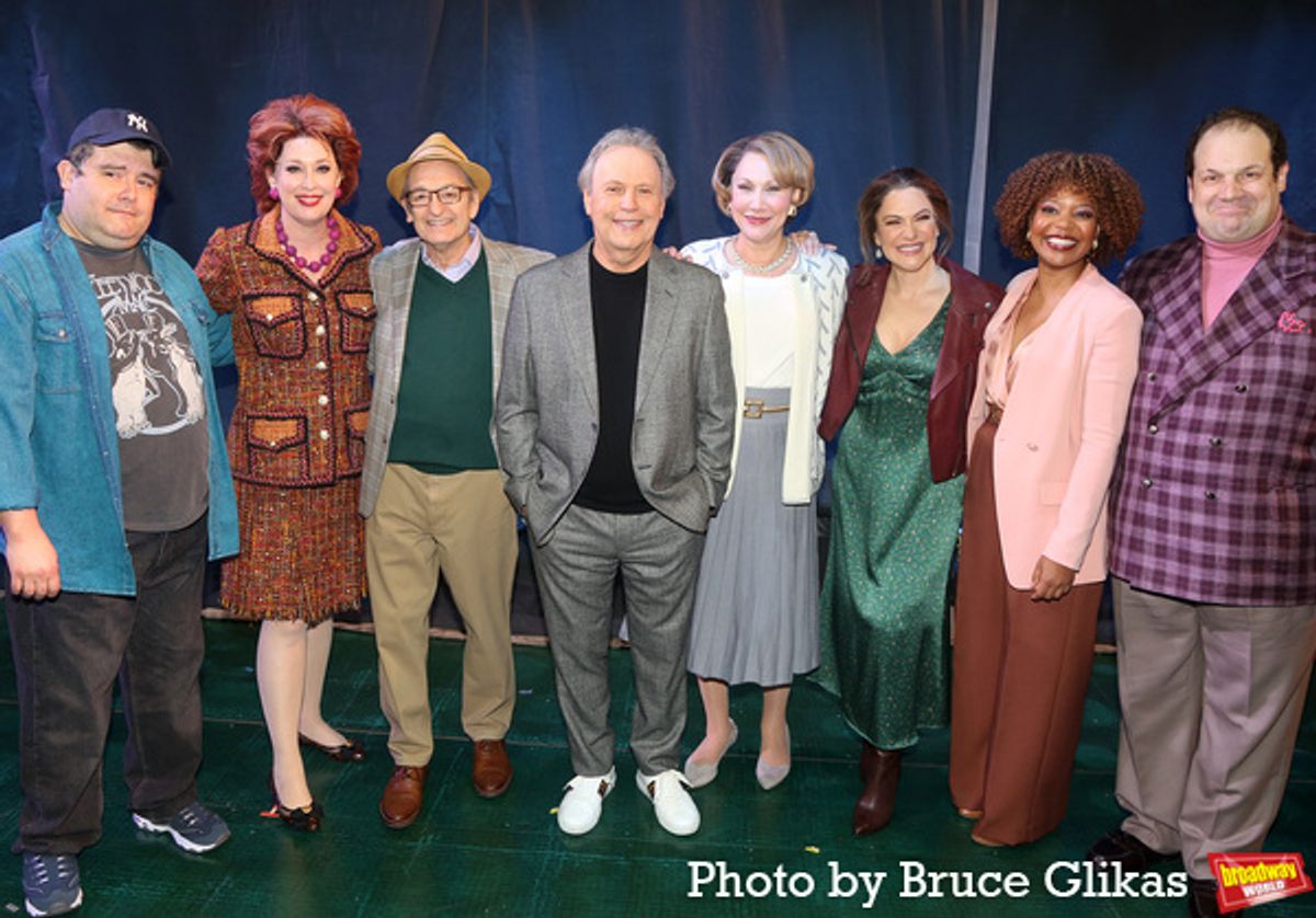 Brian Gonzales, Mylinda Hull, David Paymer, Billy Crystal, Randy Graff, Shoshana Bean, Chasten Harmon, Jordan Gelber at 