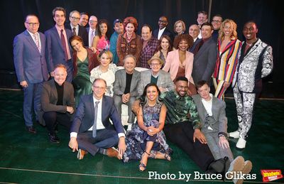 David Paymer, Billy Crystal, Randy Graff, Shoshana Bean, Chasten Harmon pose with the Photo