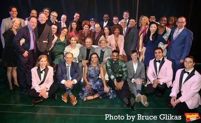 David Paymer, Billy Crystal, Randy Graff, Shoshana Bean, Chasten Harmon pose with the Photo