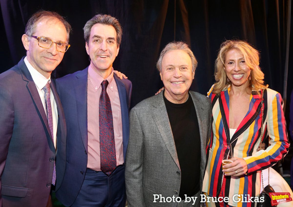 John Rando, Jason Robert Brown, Billy Crystal and Amanda Green at 