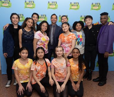George Cheeks (center) with Rosie's Theater Kids Photo