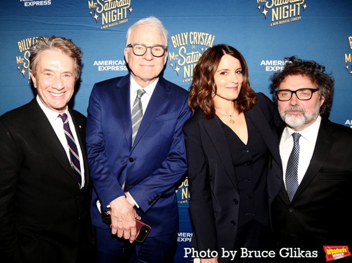 Martin Short, Steve Martin, Tina Fey and Jeff Richmond at 