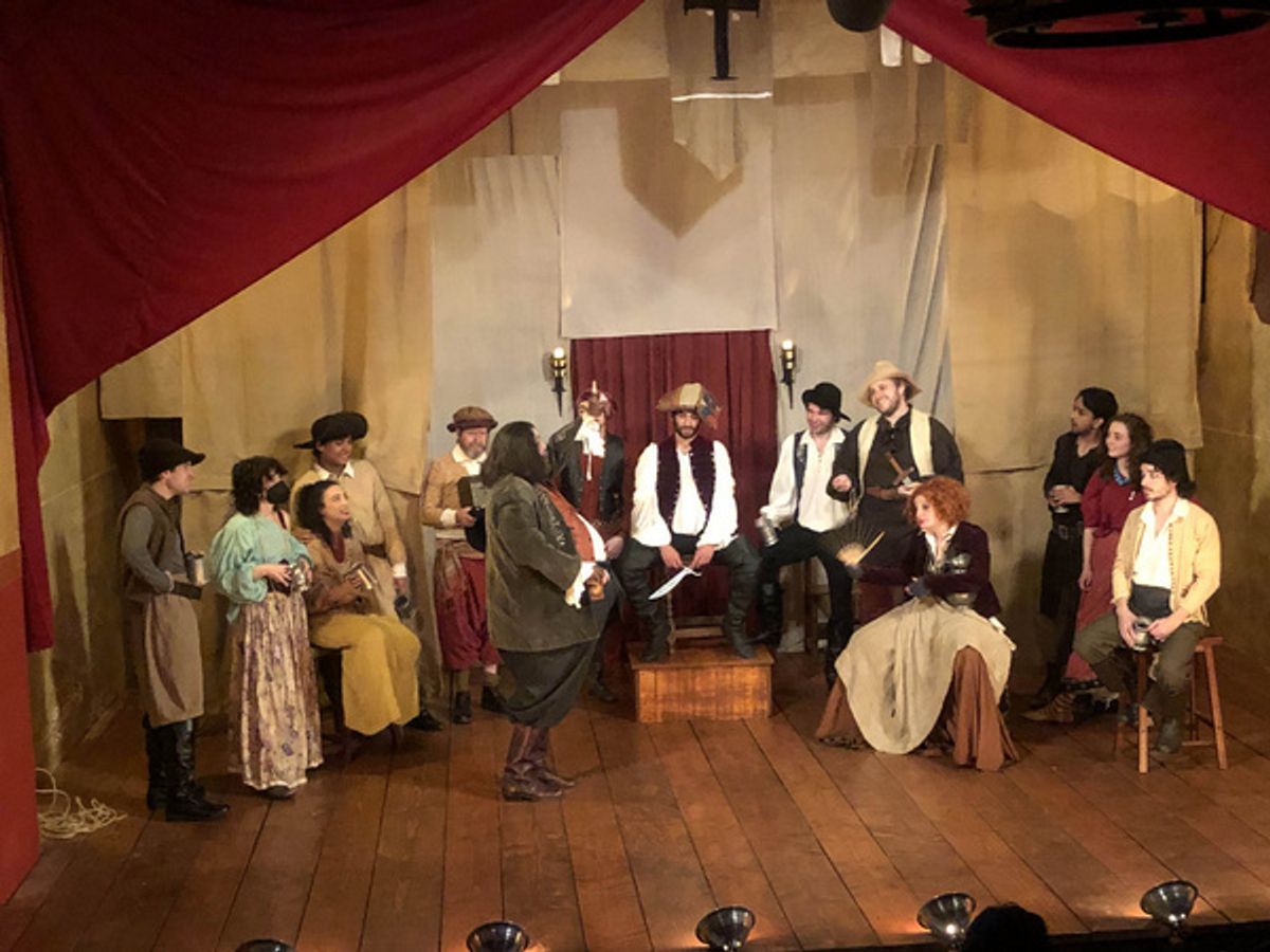 The cast at Photos: Stag & Lion Theatre Company Opens HENRY IV Parts I & II At The Trinity Theatre