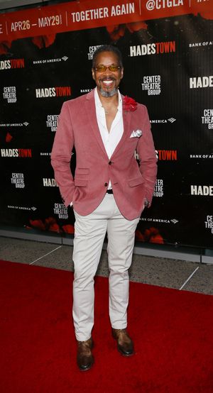 Cast member Kevyn Morrow arrives for the opening night performance of ?Hadestown? at  Photo