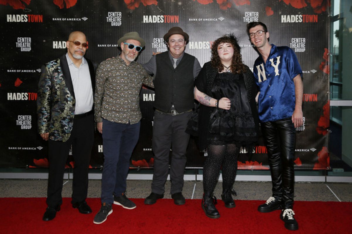 The ?Hadestown? band arrive for the opening night performance of ?Hadestown? at Center Theatre Group/Ahmanson Theatre on April 27, 2022, in Los Angeles, California. (Photo by Ryan Miller/Capture Imagi at 