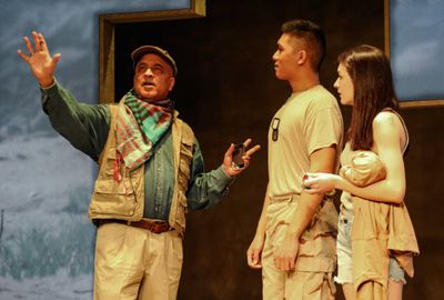 Ali (Shailendra Jain), Elliot (Terence Mejos) & Shar (Katie Jones) Photo
