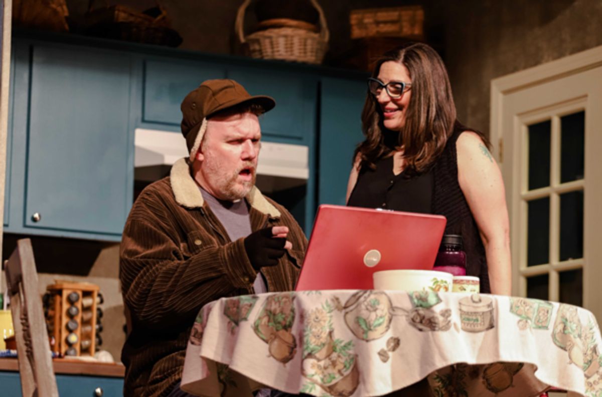 Lefty (Wade Hicks) & Yaz (Maria-Tania Bandes B. Weingarden) at Photos: Inside Look at Tacoma Little Theatre's THE HAPPIEST SONG PLAYS LAST