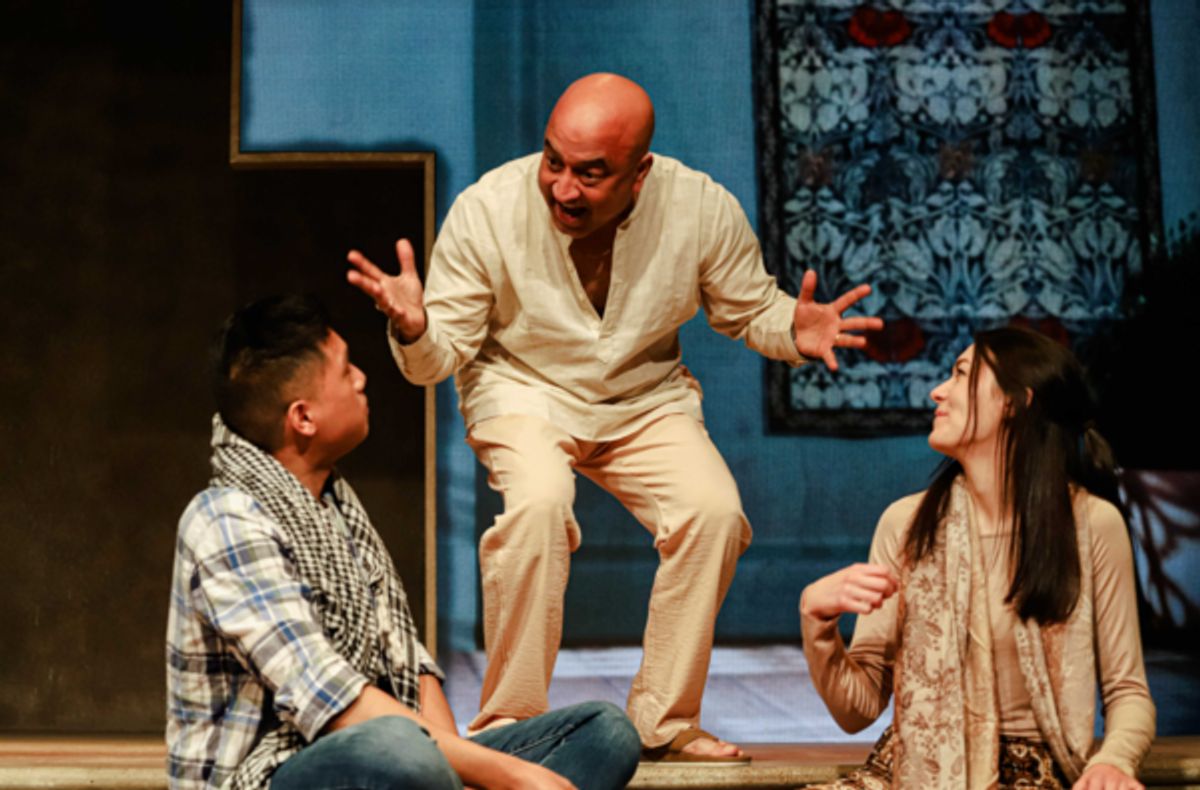 Elliot (Terence Mejos), Ali (Shailendra Jain) & Shar (Katie Jones) at 