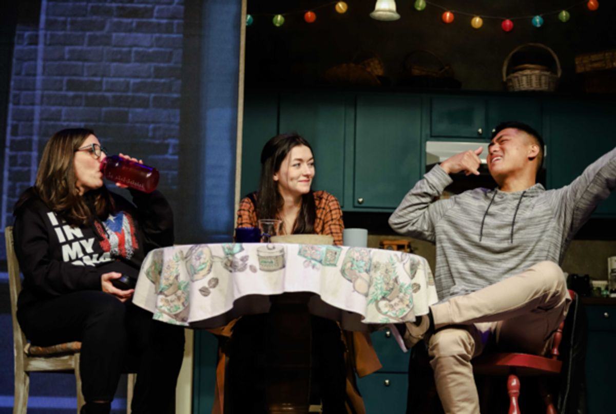 Yaz (Maria-Tania Bandes B. Weingarden), Shar (Katie Jones) & Elliot (Terence Mejos) at 