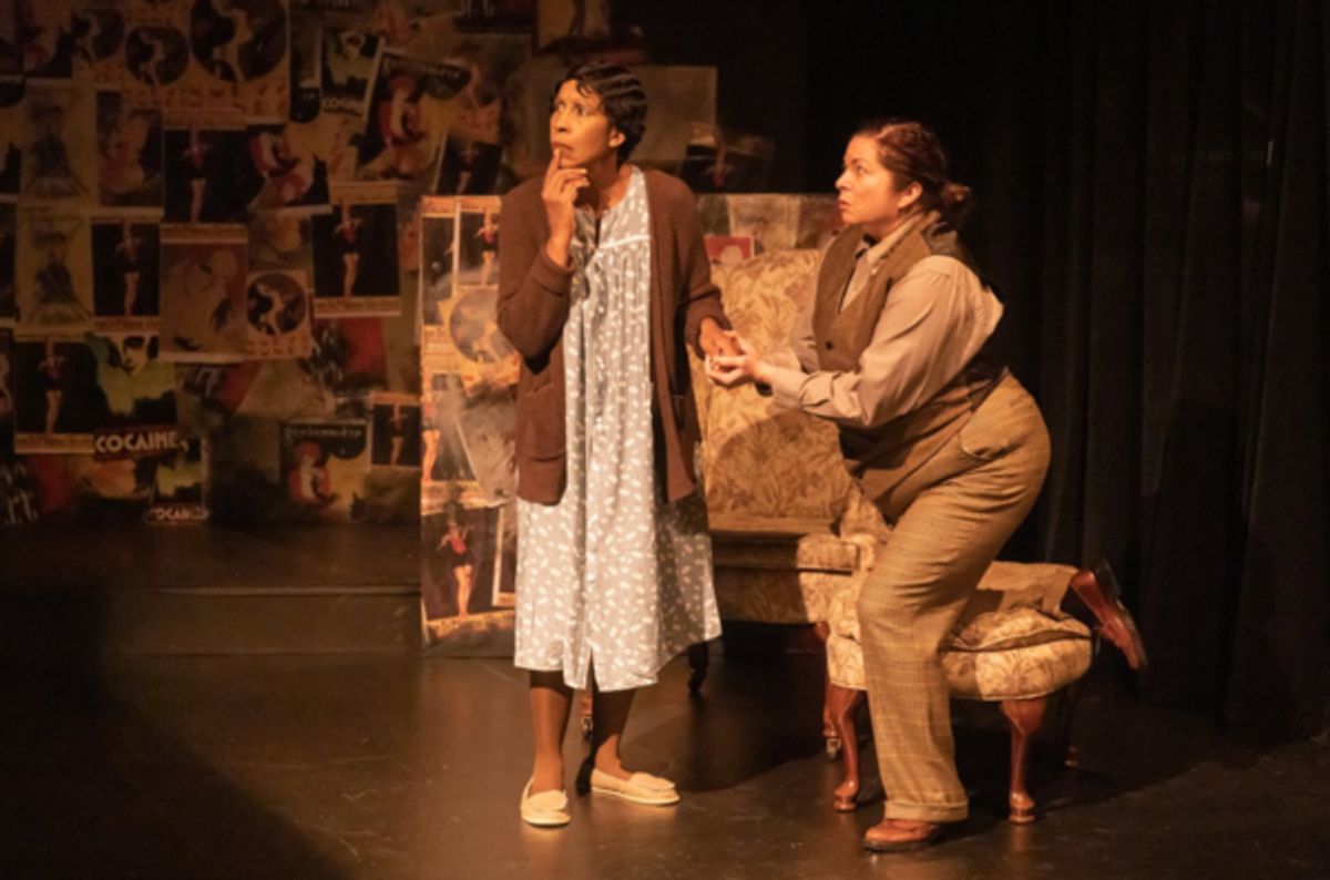 Michelle Blackmon as Fraulein Schneider and Ellen Dessler Smith as Herr Schultz

 at 