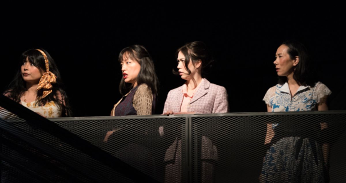 Elaine Ackles, Hua Lee,
Olivia Cordell and Hiroko Imai at Photos: First Look at Hero Theatre's Revival of TEA