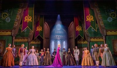 Jemma Rix and the Company of Frozen's Australian Production. Photo Credits: Lisa Toma Photo