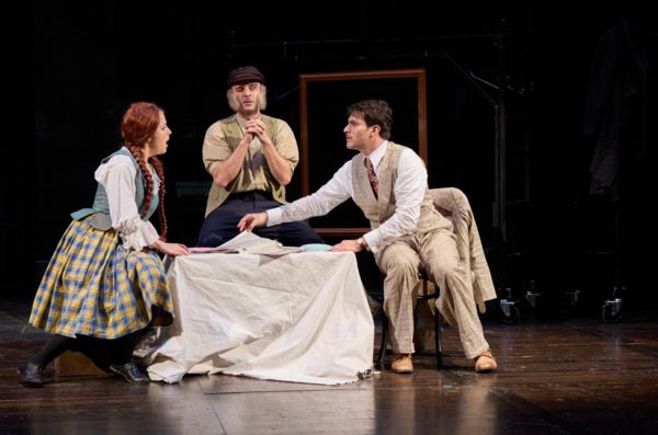 Hannay (actor, Anthony Michael Martinez*) is found out by Margaret (actor, Betsy Muga Photo