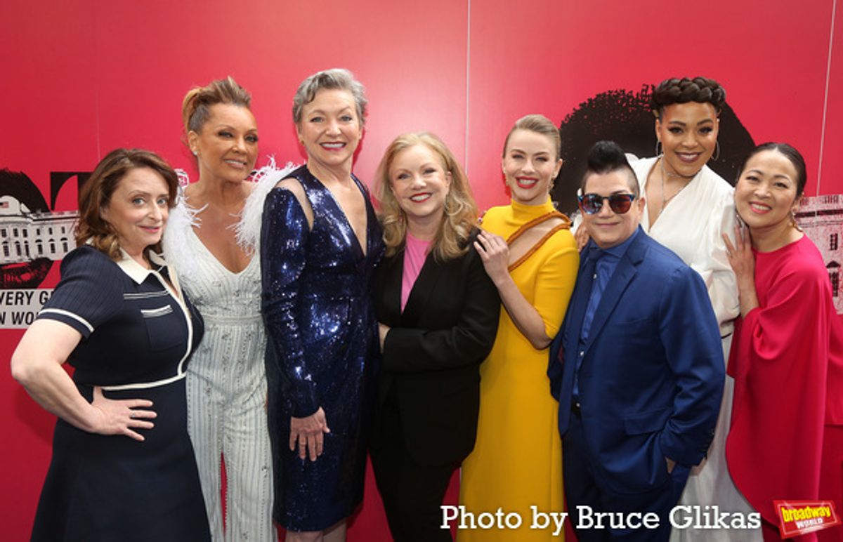 Rachel Dratch, Vanessa Williams, Julie White, Director Susan Stroman, Julianne Hough, Lea DeLaria, Lilli Cooper and Suzy Nakamura at 