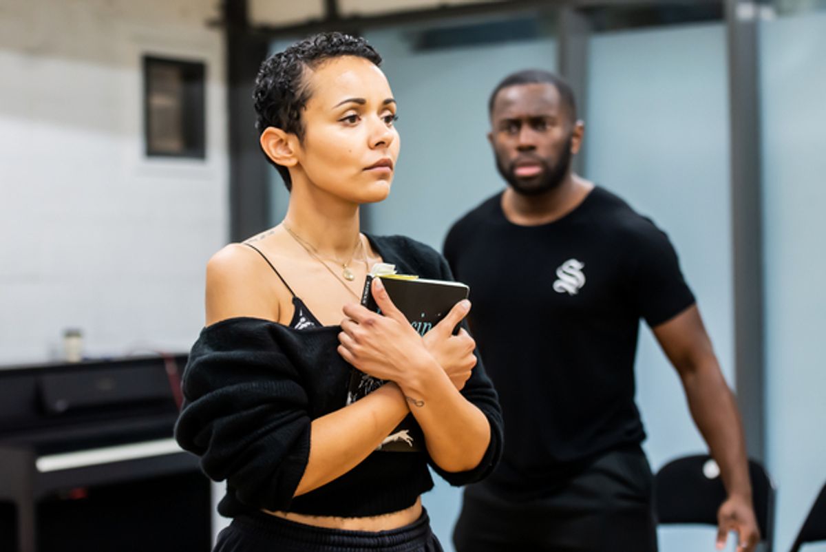 Nemide May and Michael Fatogun at Photos: Inside Rehearsal For FOXES at the Seven Dials Playhouse