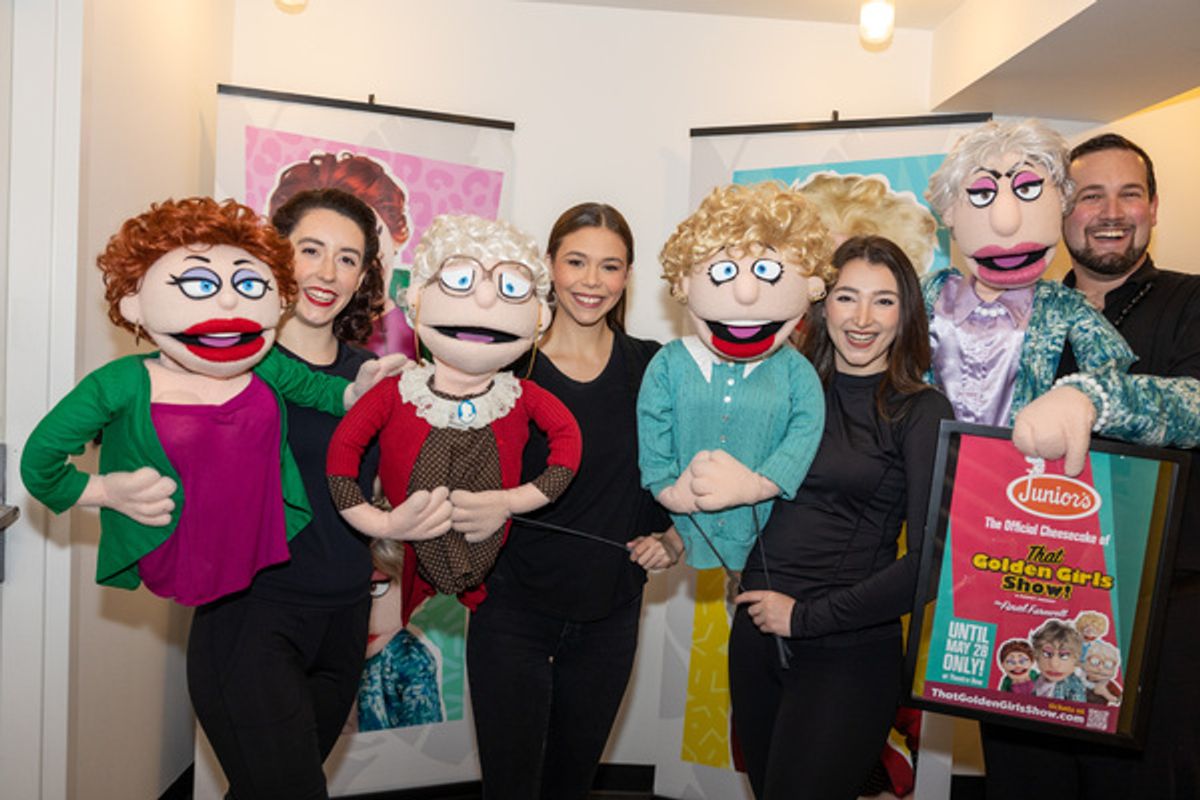 The cast at Photos: Go Inside Opening Night of THAT GOLDEN GIRLS SHOW: A PUPPET PARODY at the Theater Row Theater
