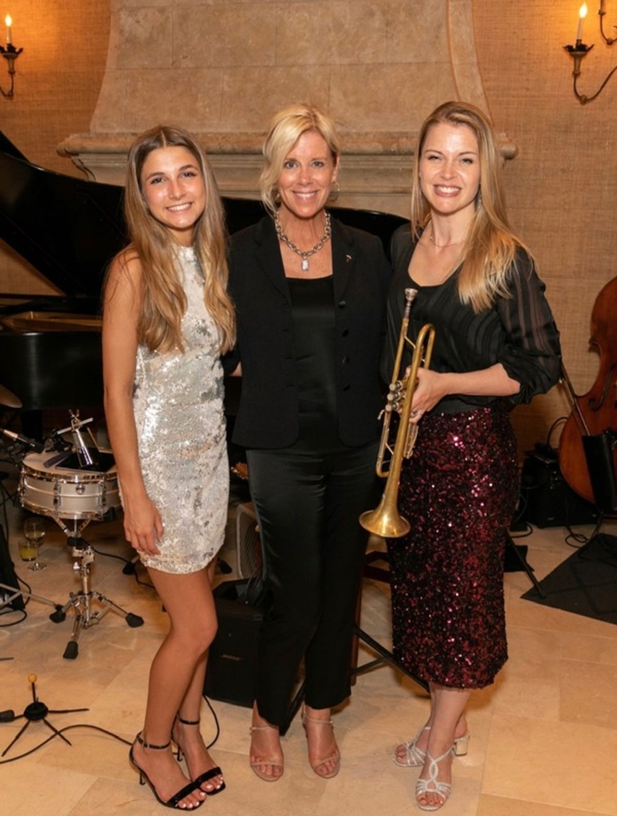 Annie Matot, Missy Robinson, Bria Skonberg at 