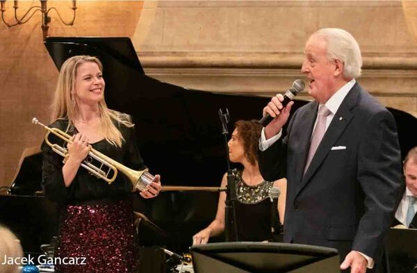 Bria Skonberg & Former Canadian Prime Minister Brian Mulroney Photo