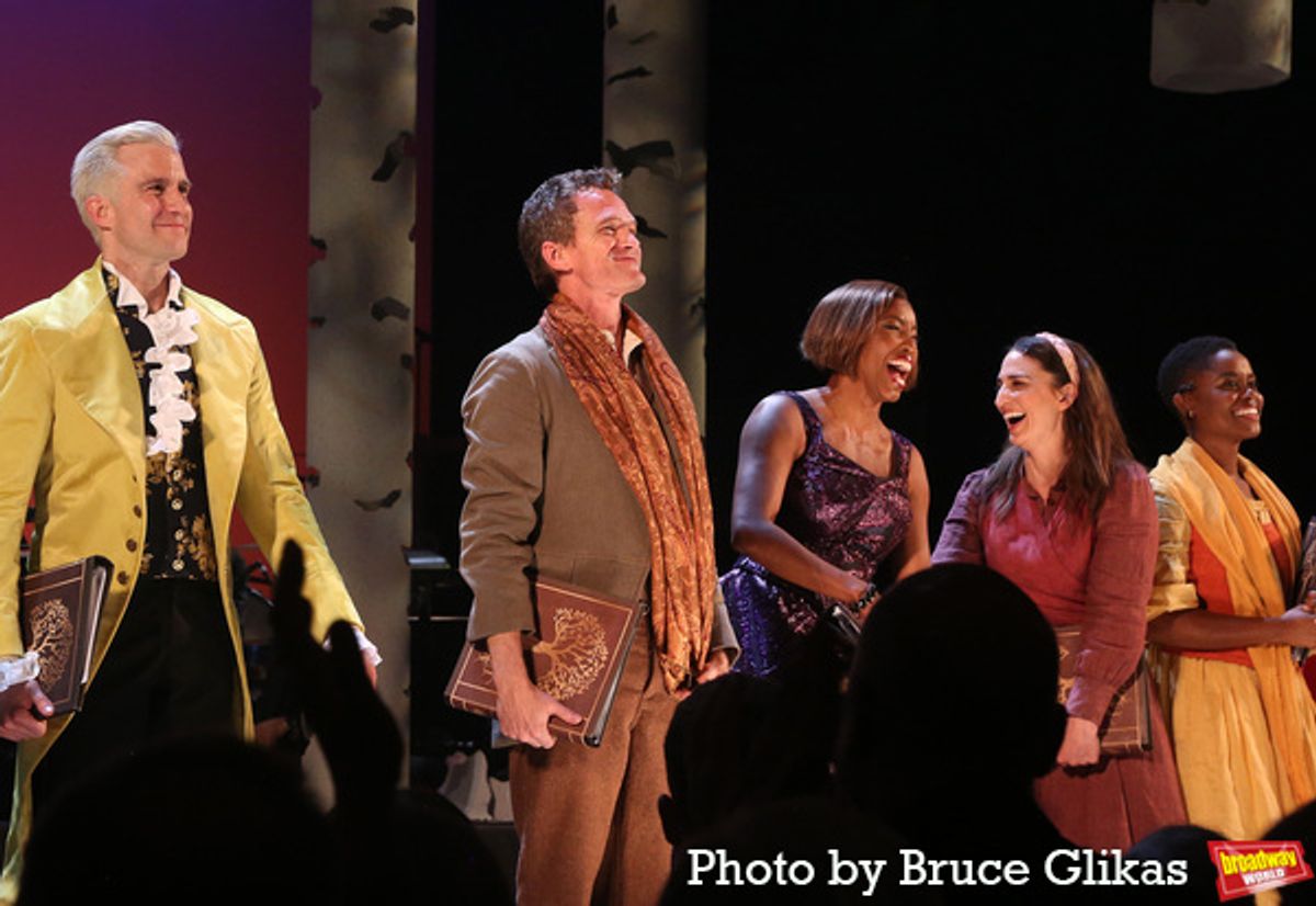 Gavin Creel, Neil Patrick Harris, Heather Headley, Sara Bareilles and Denee Benton at 