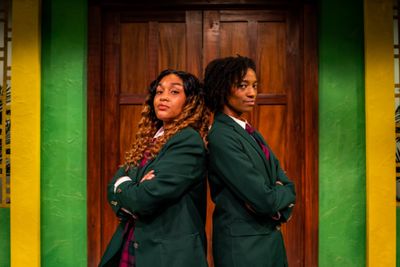 Cheyenne Parks and Morgan Charece Hall in SCHOOL GIRLS; OR, THE AFRICAN MEAN GIRLS PL Photo