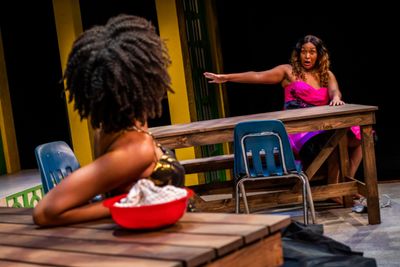 Morgan Charece Hall and Cheyenne Parks in SCHOOL GIRLS; OR, THE AFRICAN MEAN GIRLS PL Photo