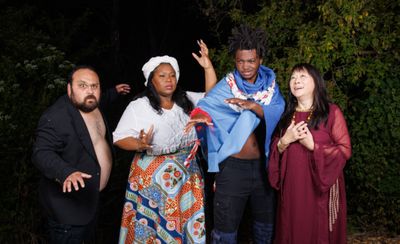 John Ramirez-Ortiz, Nadiyah Hollis, Kahlil Leneus, and Grace Peng Photo