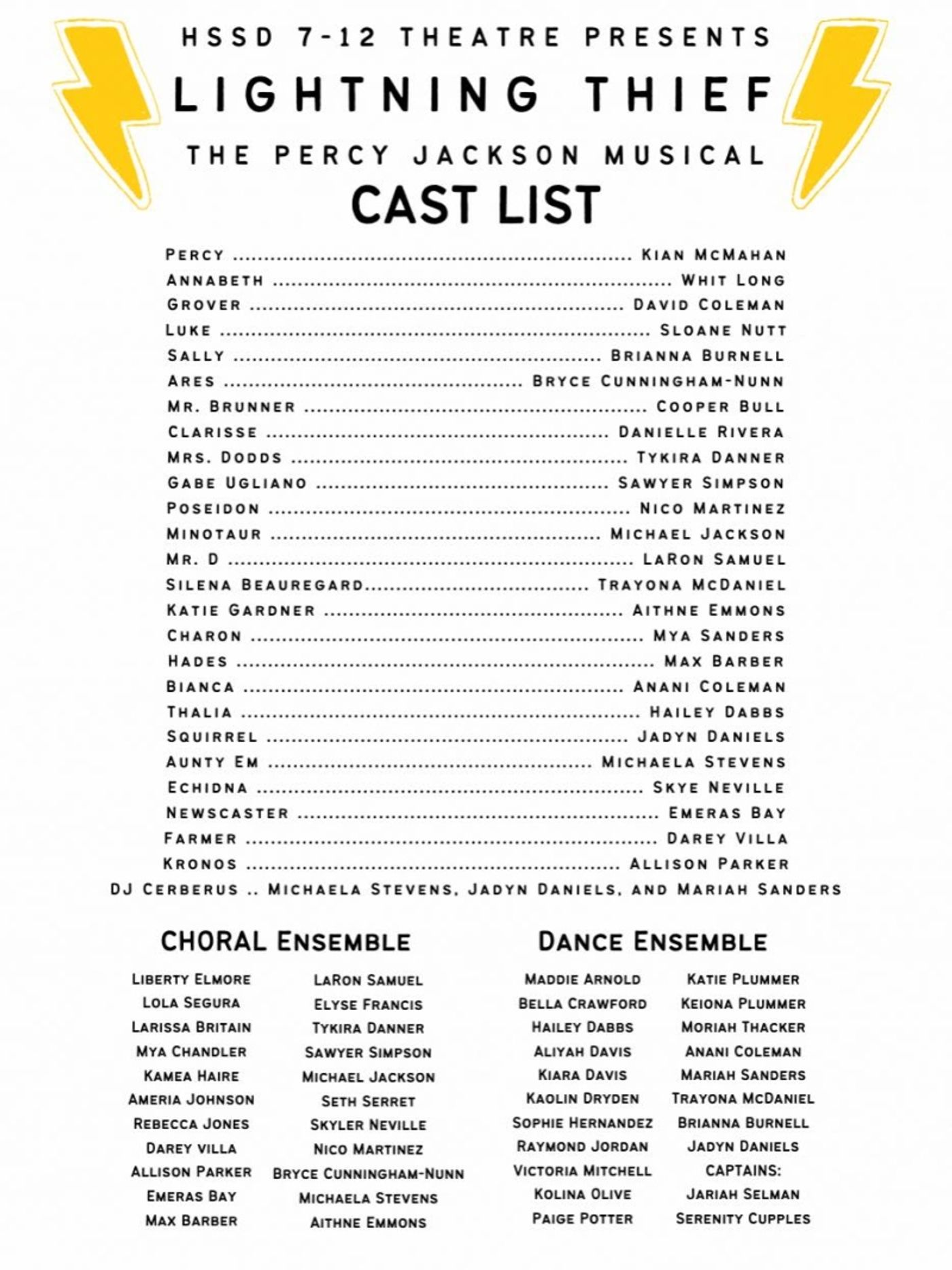 Review: THE LIGHTNING THIEF: THE PERCY JACKSON MUSICAL at Hot Springs School District Joyce L. Littleton Craft Auditorium  Image