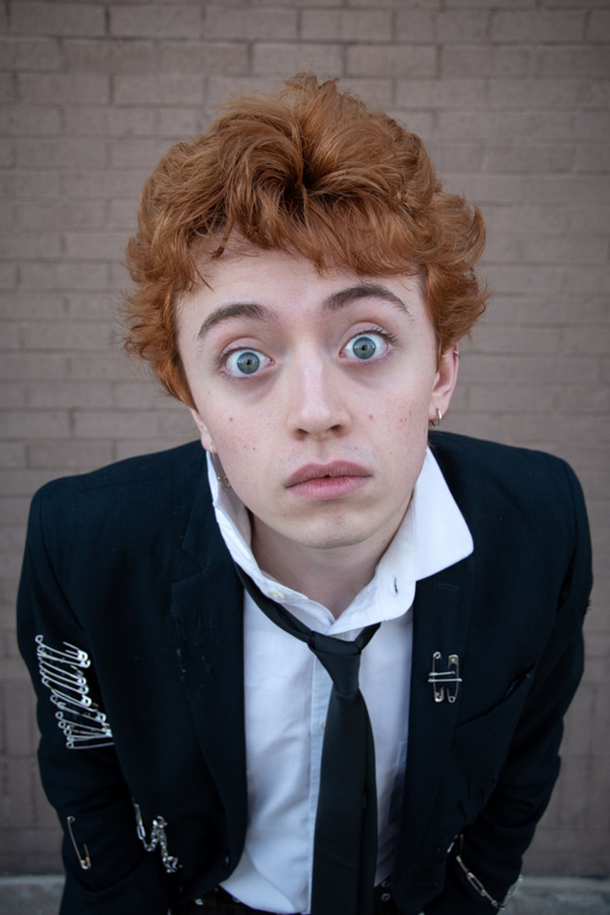 Brayden Lawrence as Johnny Rotten in Lipstick Traces. Photograph by Jason Johnson-Spinos. at Photos/Video: First Look at Outcry Theatre's LIPSTICK TRACES