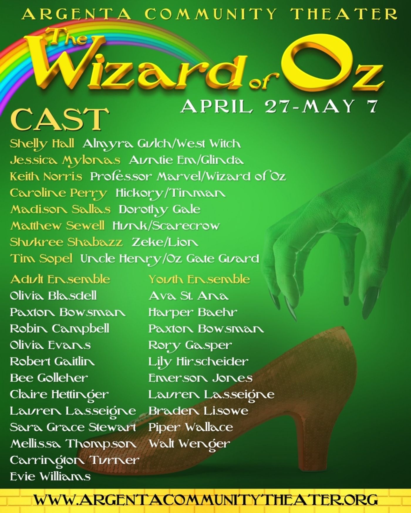 Review: THE WIZARD OF OZ at Argenta Community Theatre Performs to Sold out Shows Review: THE WIZARD OF OZ at Argenta Community Theatre Performs to Sold out Shows Image