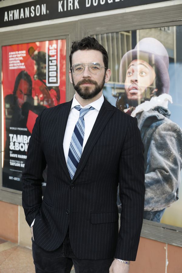 Actor Michael Urie arrives for the opening night of the World premiere production of  Photo