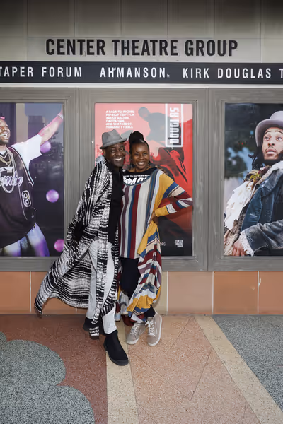 From left, actors Charles Reese and Joyce Guy arrive for the opening night of the Wor Photo