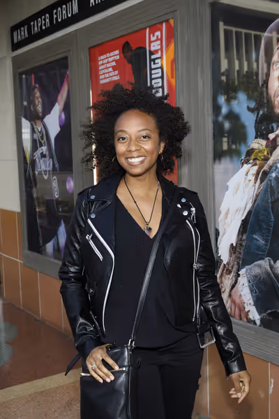Actor Rachael Ferrera arrives for the opening night of the World premiere production  Photo