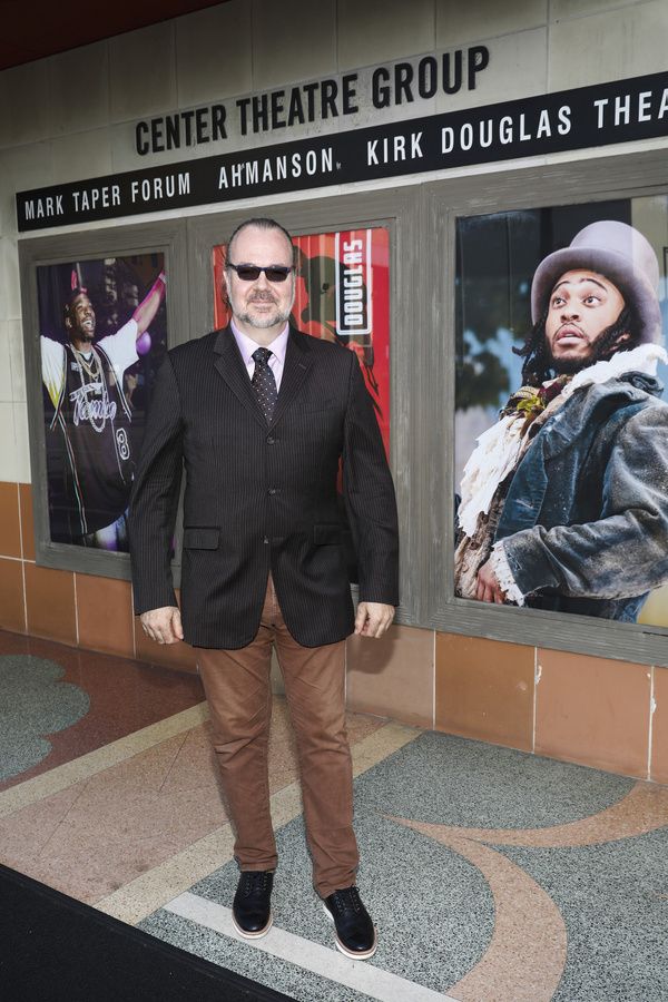 Actor Rob Nagle arrives for the opening night of the World premiere production of ?Ta Photo