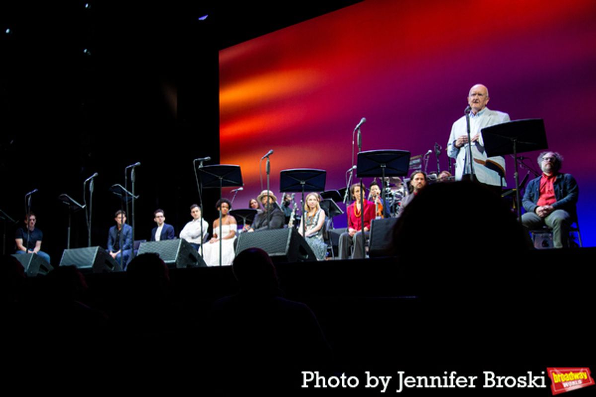 John Doyle and the cast of ASSASSINS at 