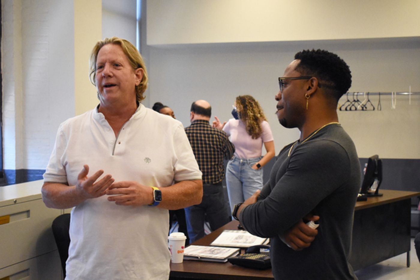 Photos: Go Inside Rehearsals for the East Coast Premiere of WINDFALL Directed by Jason Alexander  Image