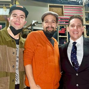 Sean Ewing, Lin-Manuel Miranda, Tony Valdovinos  Photo